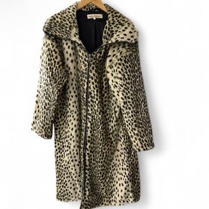 Free People Lana Leopard Print Coat